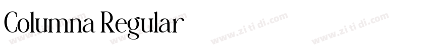Columna Regular字体转换